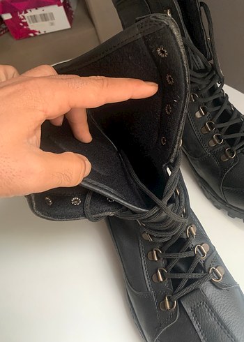 Siyah Kamuflaj Desenli Bağcıklı Outdoor Bot - Görsel 2