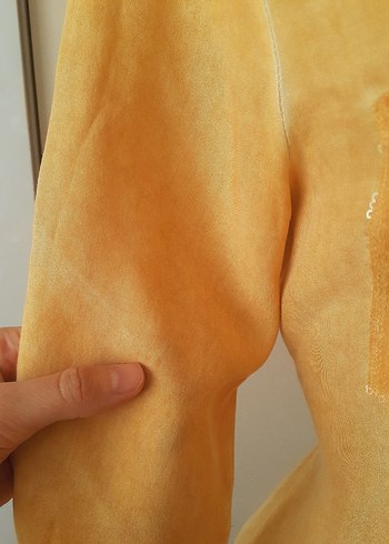 pamuk Gömlek butter yellow - Görsel 6