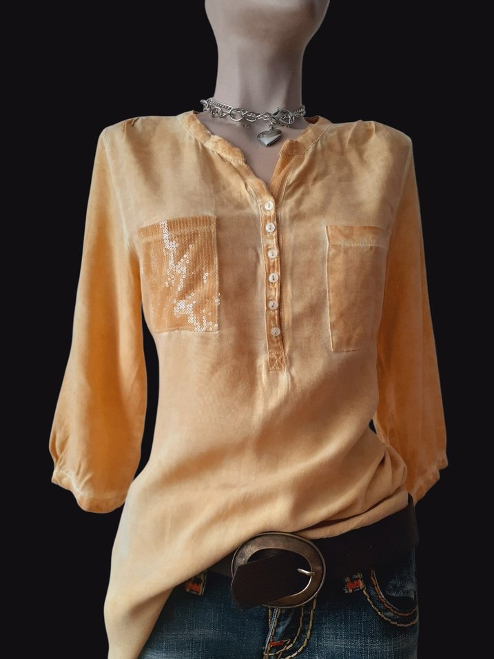 pamuk Gömlek butter yellow - Görsel 2