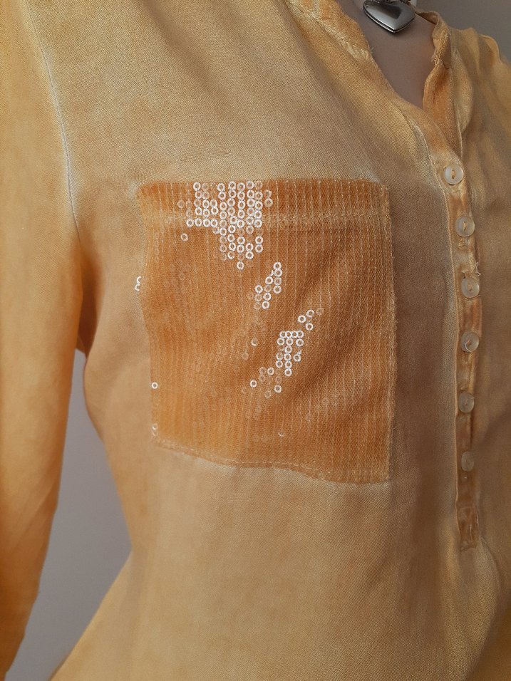 pamuk Gömlek butter yellow - Görsel 3