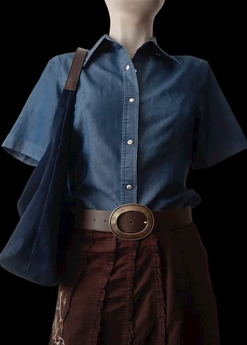 vintage kot gömlek - Görsel 2