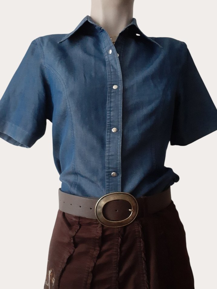 vintage kot gömlek - Görsel 3