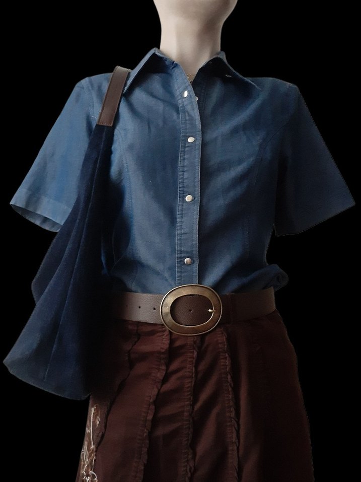 vintage kot gömlek - Görsel 2