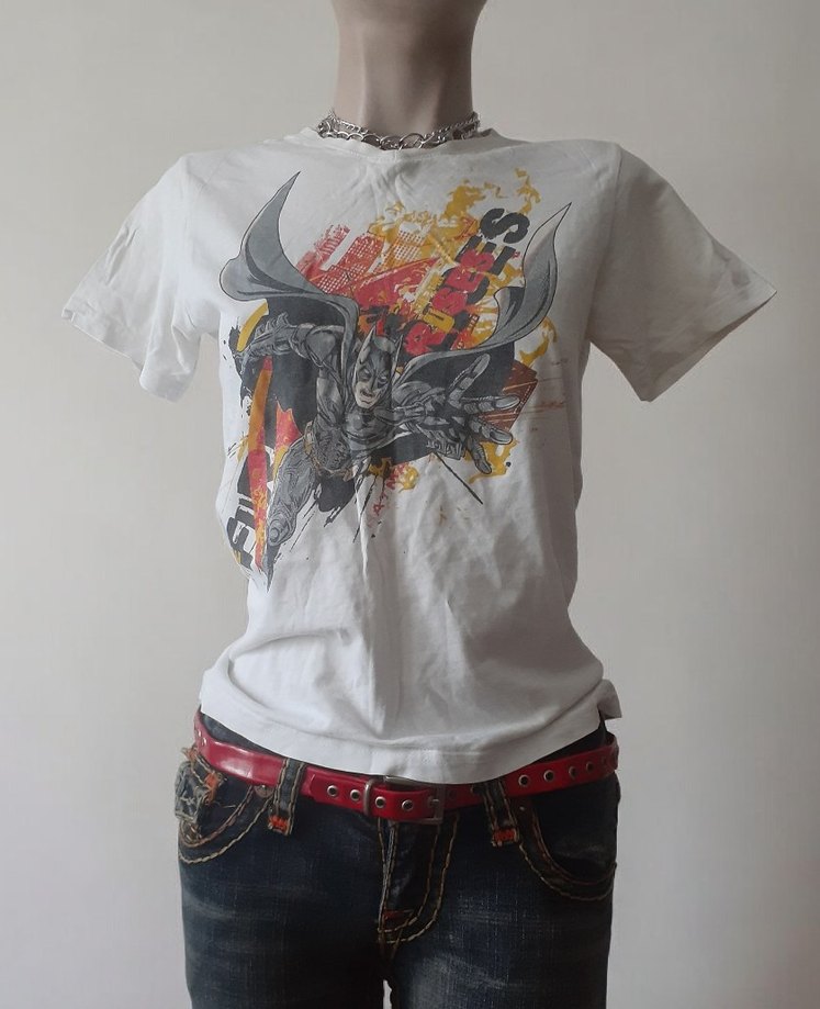 vintage batman Baskılı Tişört - Görsel 2