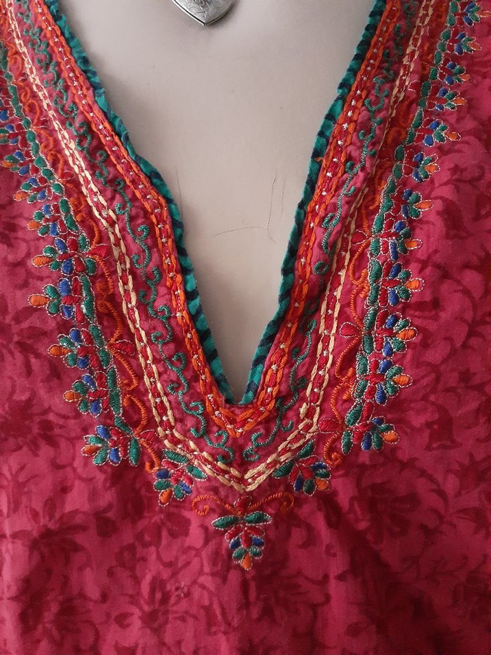 nakışlı Bohem hint işi Tunik - Görsel 3