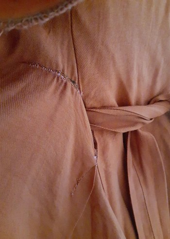 Drapeli abiye tesettür tunik - Görsel 4