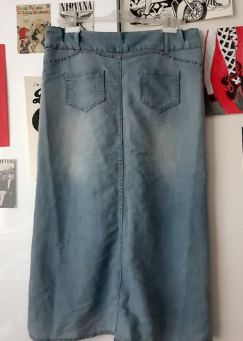 Mavi Kot uzun Etek - Görsel 2