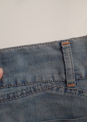 Mavi Kot uzun Etek - Görsel 3