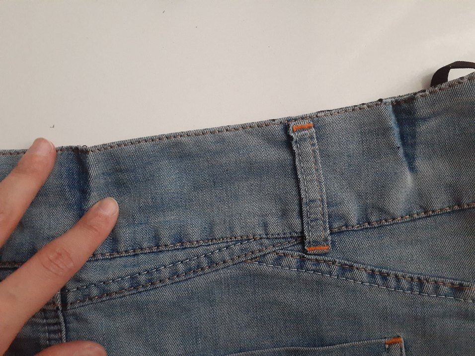 Mavi Kot uzun Etek - Görsel 3