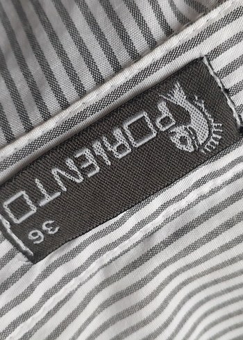 Çizgili Gömlek tesettür babydoll - Görsel 2