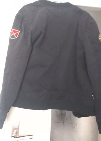 iki adet siyah Fermuarlı kadin Midi Ceket - Görsel 4