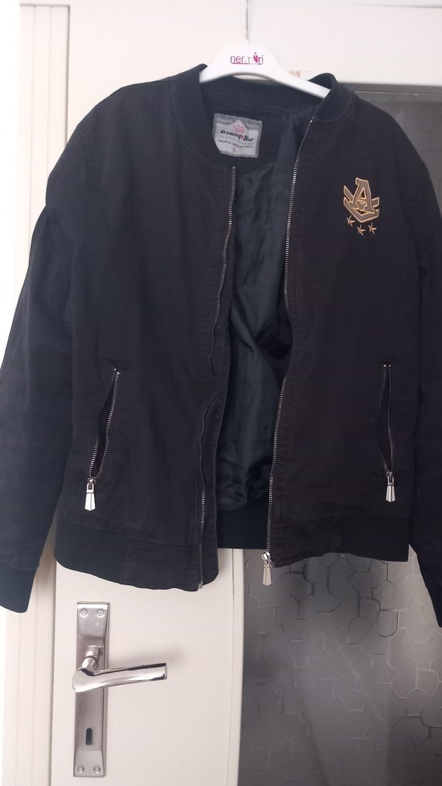 iki adet siyah Fermuarlı kadin Midi Ceket - Görsel 3