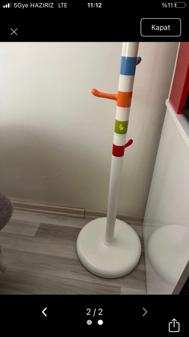 İkea renkli çocuk askısı - Görsel 2