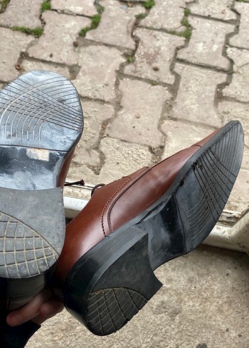 Kahverengi Deri Klasik Erkek Ayakkabı - Görsel 3