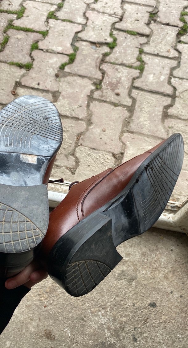 Kahverengi Deri Klasik Erkek Ayakkabı - Görsel 3