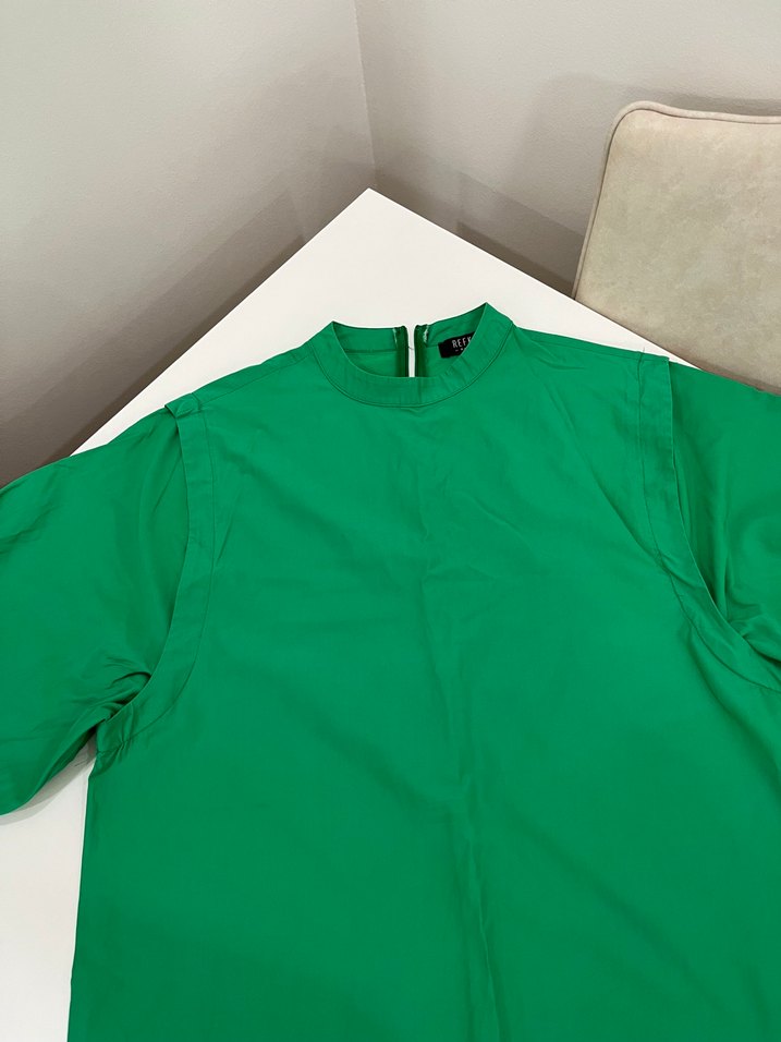 Uzun Kollu Yeşil Tunik - Görsel 5