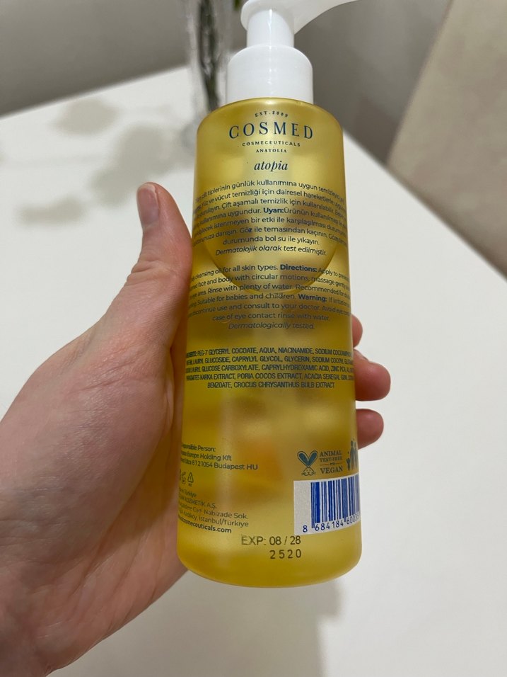 COSMED Yüz Temizleme Yağı - Görsel 4