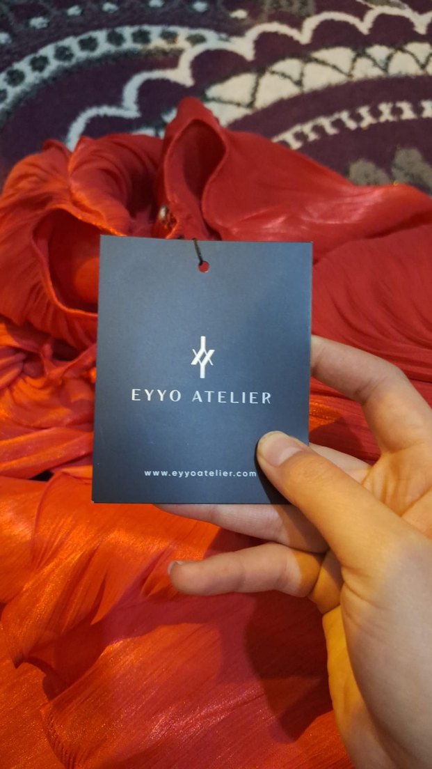 Kırmızı Drapeli Mini Kadın Elbise - Görsel 4