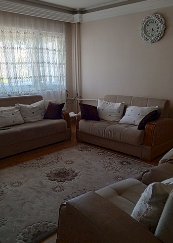 Diğer Beyaz Siyah Şeritli 6 Sandalyeli Yemek Masası