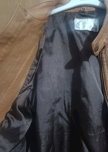 Kahverengi Deri Ceket - Görsel 4