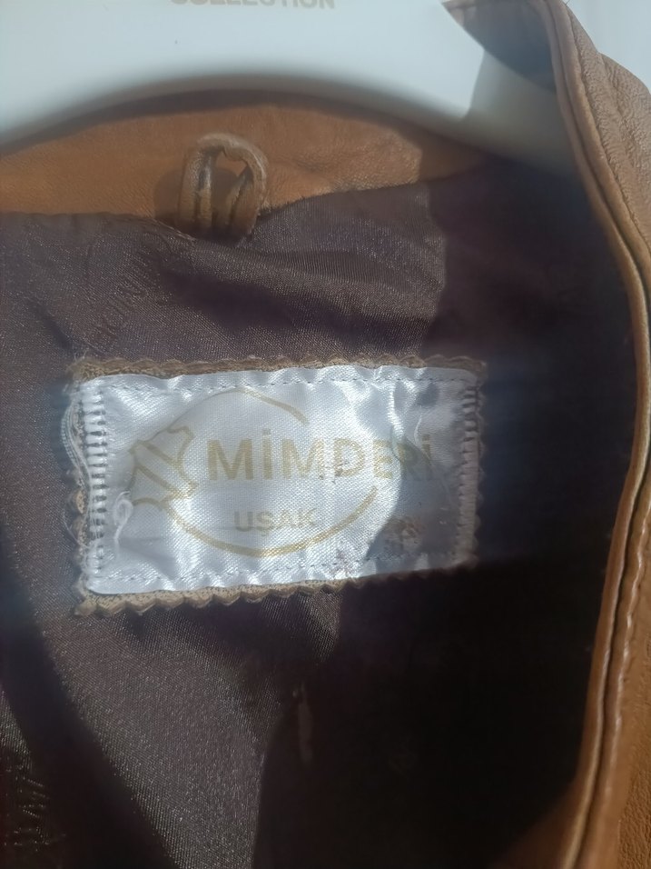 Kahverengi Deri Ceket - Görsel 2