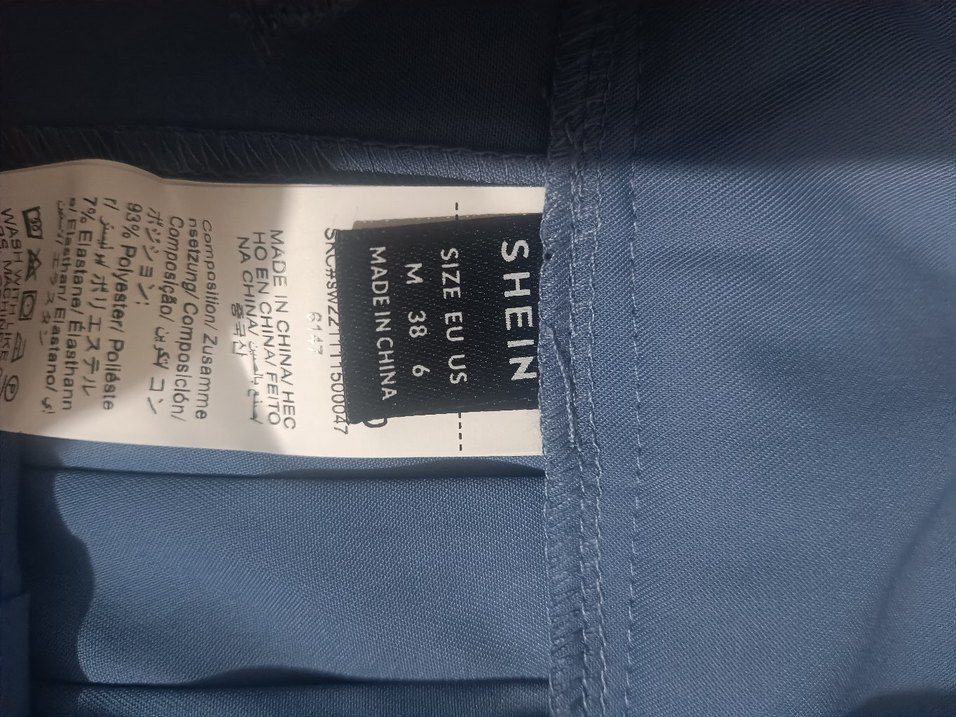 Mavi Pilili Kadın Kumaş Pantolon - Görsel 3