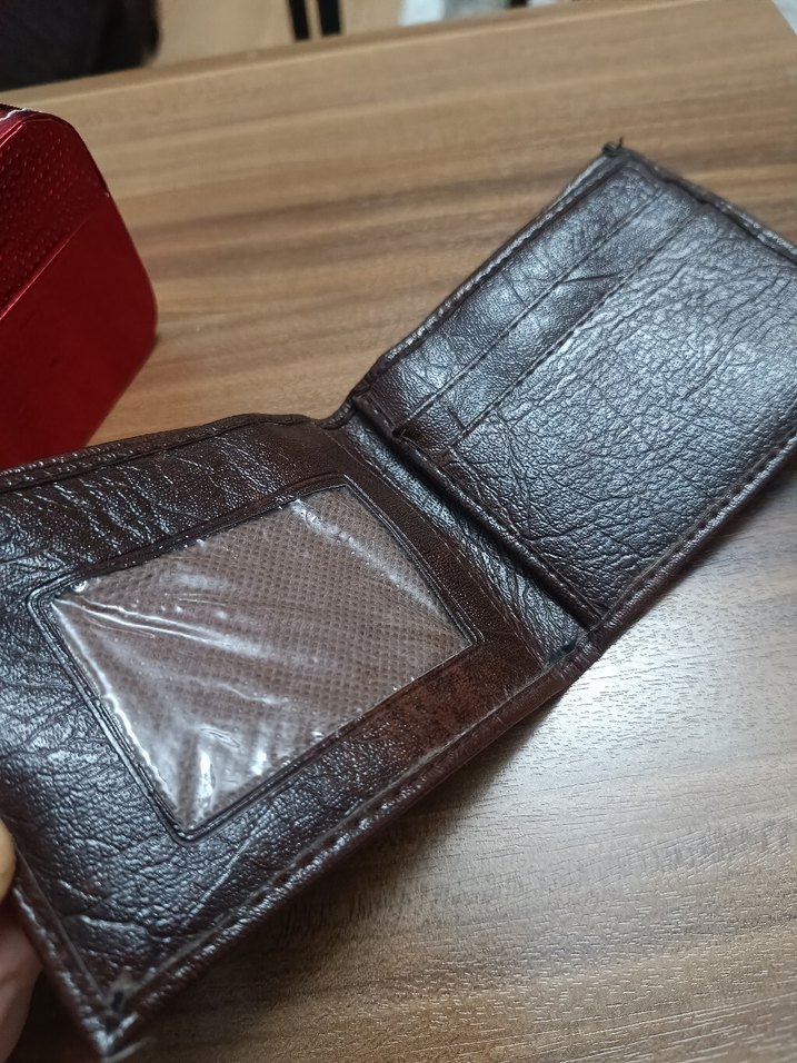 Parlak Kahverengi Vintage Erkek cüzdan - Görsel 2