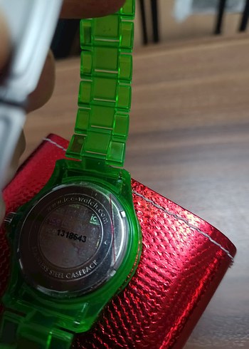 Yeşil Renkli Kadın Saat - Görsel 3