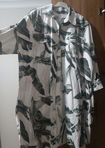 Uzun Kollu V Yaka Beyaz Mini Elbise - Görsel 5