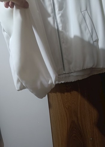 Uzun Kollu Beyaz Mini Bluz - Görsel 5