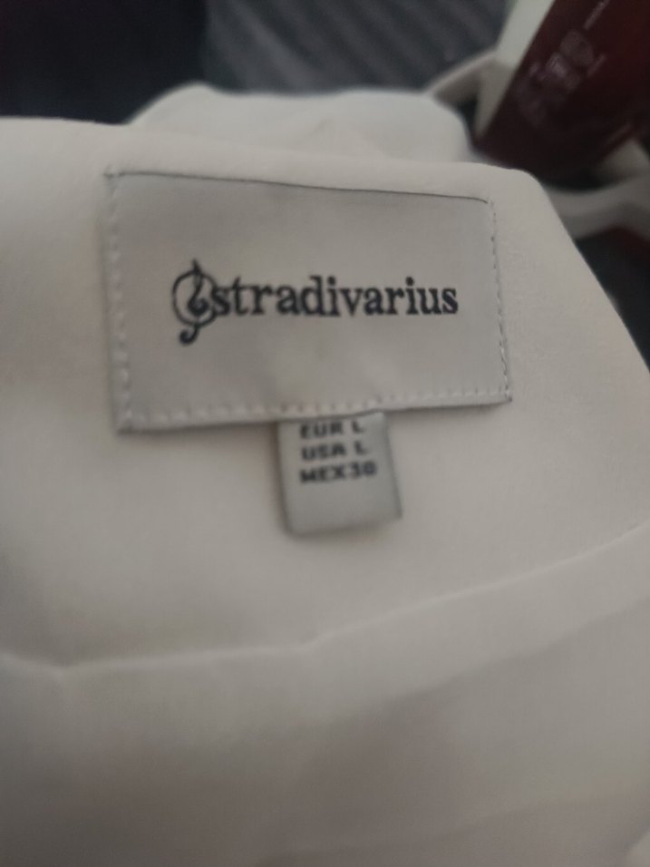 Uzun Kollu Beyaz Mini Bluz - Görsel 2