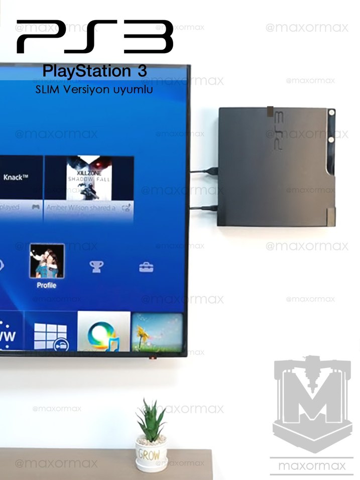 PS3 Slim için Duvar Askı Aparatı - Görsel 2