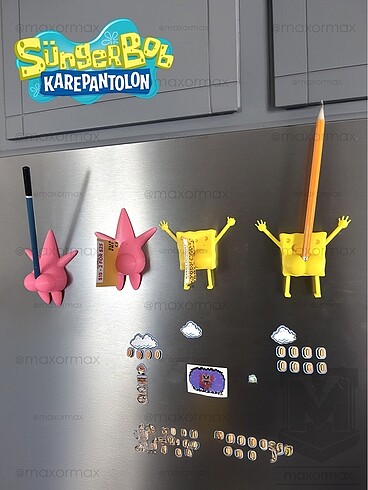 Beden Renk SüngerBob - SpongeBob - Magnet Kalemlik