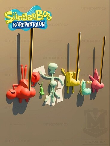 Beden Renk SüngerBob - Squidward - Magnet