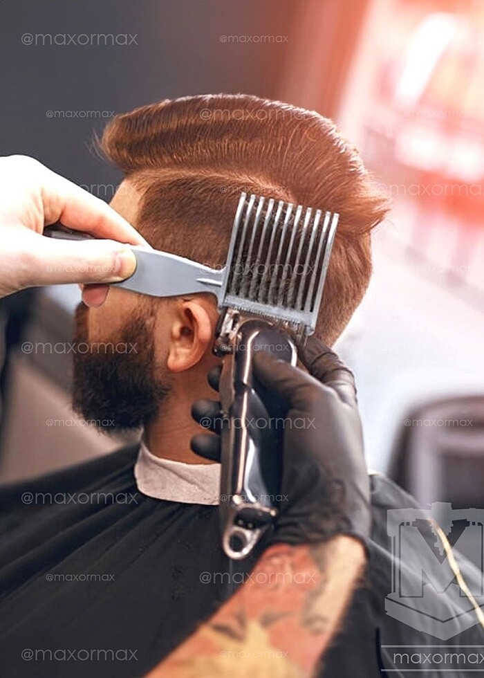 Berber Saç Kesimi için Klavuz Tarak - Görsel 3