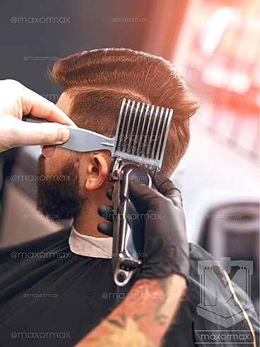 Berber Saç Kesimi için Klavuz Tarak - Görsel 3