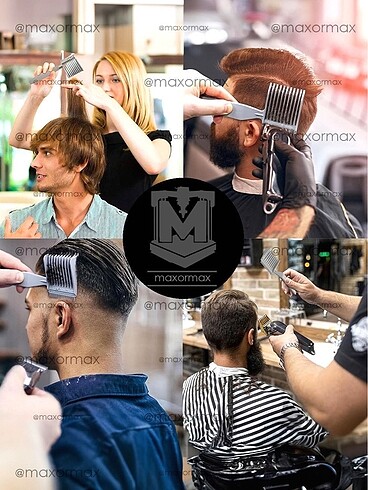 Berber Saç Kesimi için Klavuz Tarak - Görsel 4