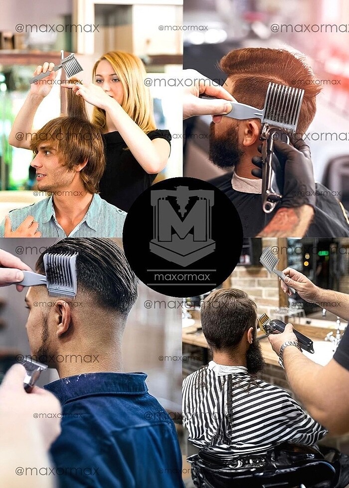 Berber Saç Kesimi için Klavuz Tarak - Görsel 4