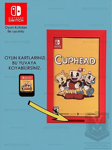  Beden kırmızı Renk Nintendo Switch Oyun Kutu Çerçevesi