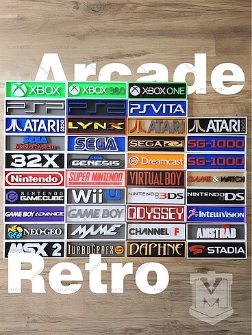 Arcade - Retro Oyun Konsol Logoları