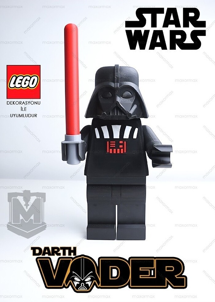 Darth Vader Lego Tuvalet Kağıdı Tutacağı - Görsel 3
