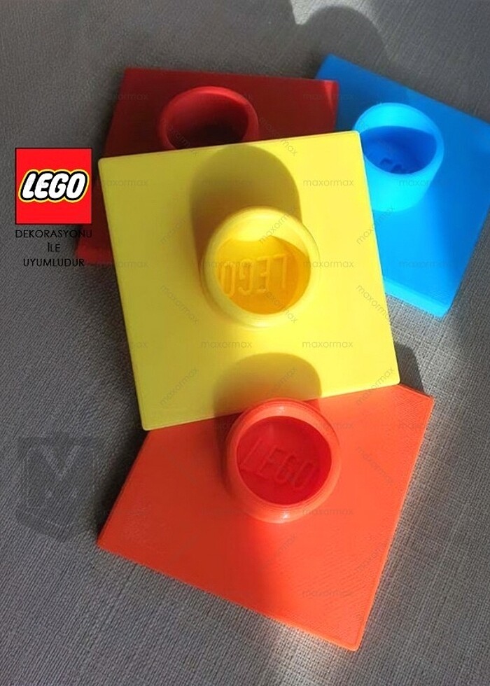 Lego Kare Tuvalet Kağıt Askısı - Görsel 3