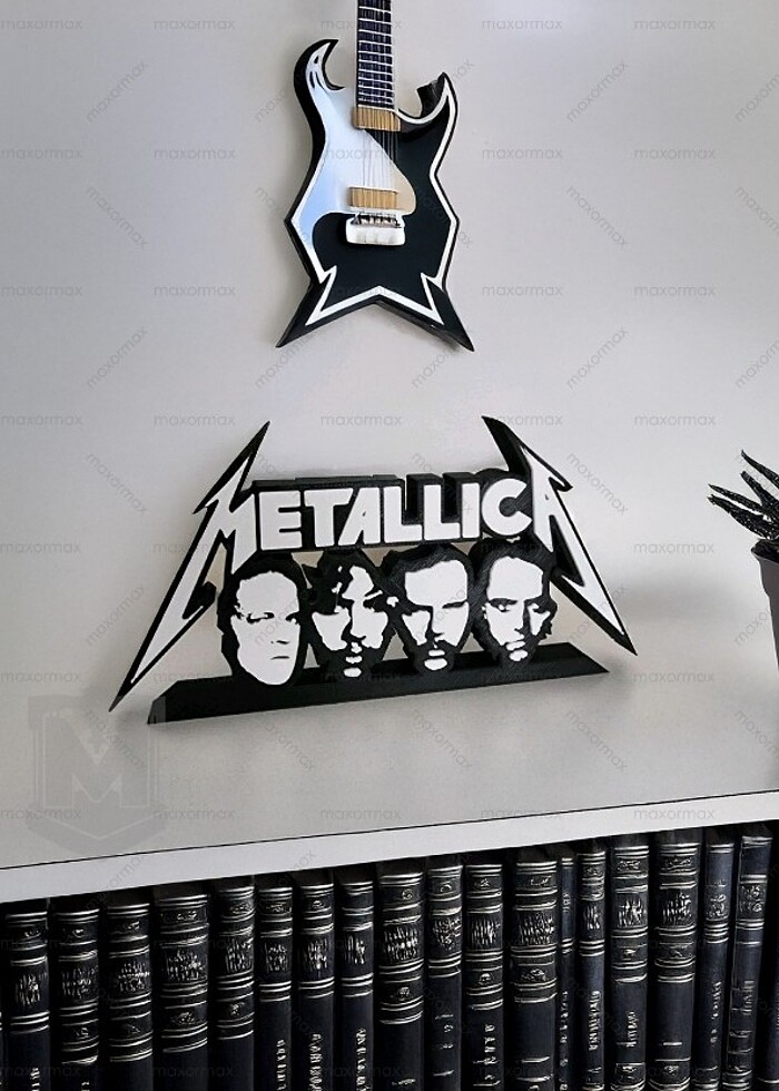 Metallica Logolu Silüet Biblosu - Görsel 2