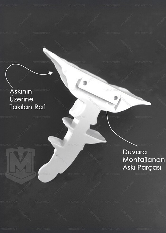 Amanita Dev Mantar Şeklinde Duvar Rafı - Görsel 4