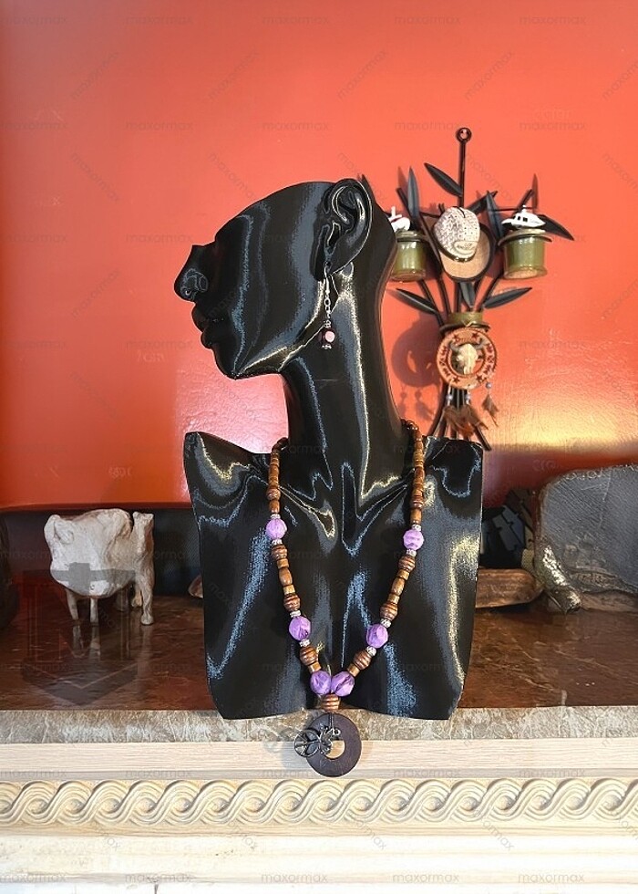 Küpe & Kolye için Boyun ve Takı Mankeni - Görsel 4