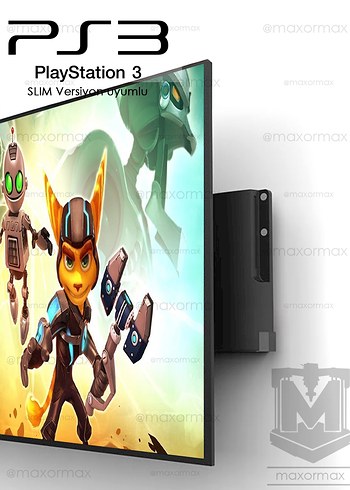 Beden Renk PS3 Slim için Duvar Askı Aparatı