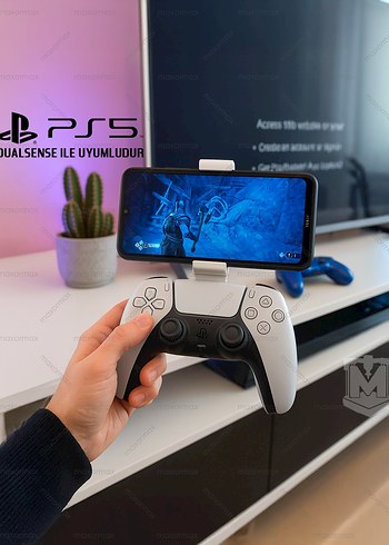 PS5 Dualsense için Esnek Telefon Tutucu
