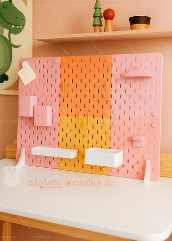 Skadis Tarzı Pano - Tam Set Pegboard - Görsel 5