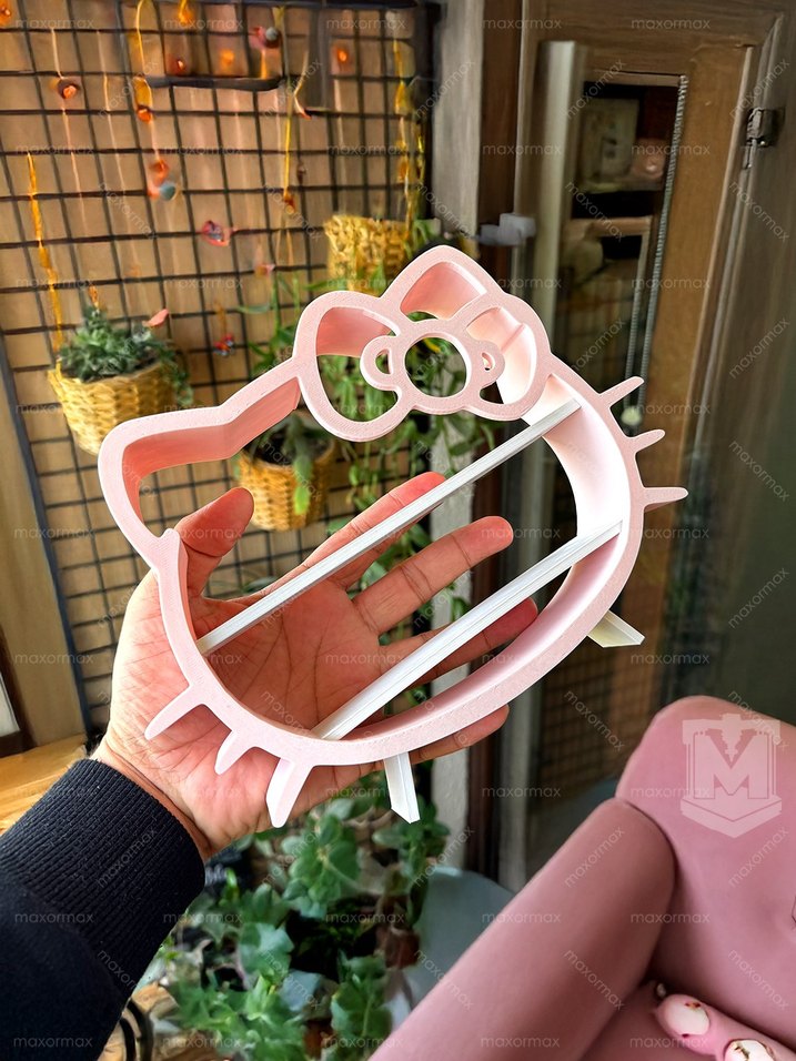 Pastel pembe renkli, Hello Kitty şeklinde - Görsel 5