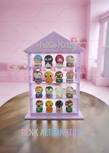 Hello Kitty Temalı Pastel Pembe Çocuk Rafı - Görsel 7